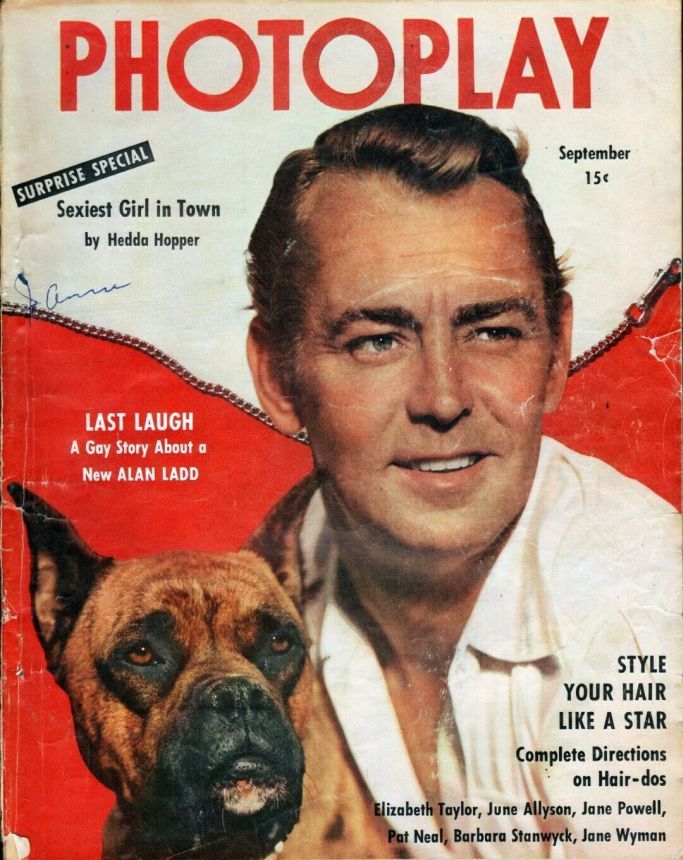 PHOTOPLAY magazine side cover Issue 472 September 1950