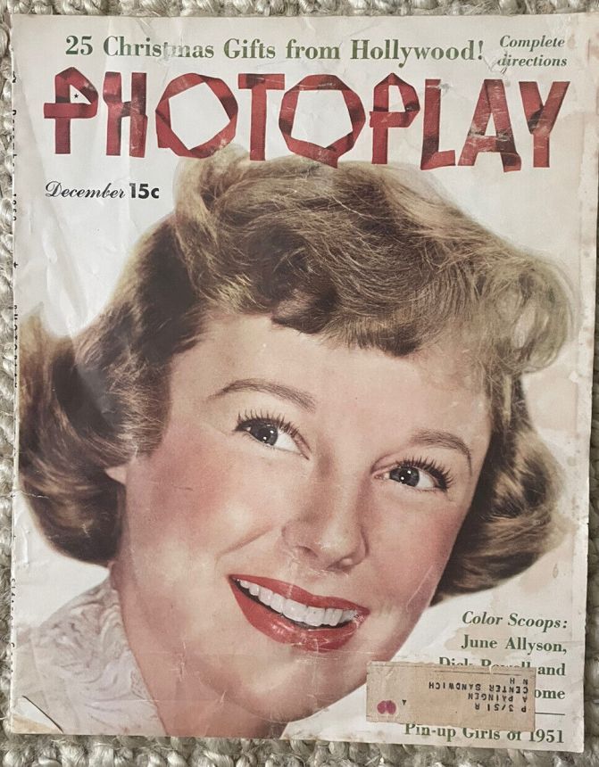 PHOTOPLAY magazine side cover Issue 475 December 1950