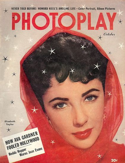 PHOTOPLAY magazine side cover Issue 485 October 1951