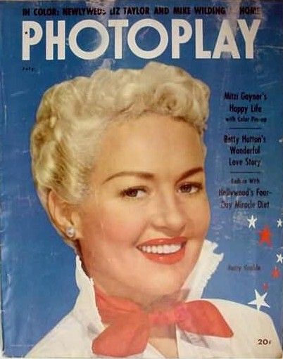 PHOTOPLAY magazine side cover Issue 494 July 1952