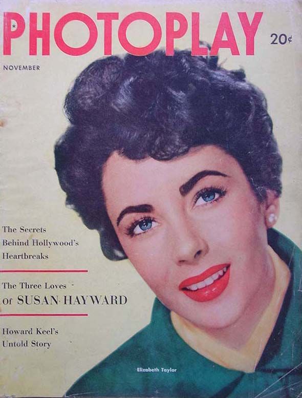 PHOTOPLAY magazine side cover Issue 498 November 1952