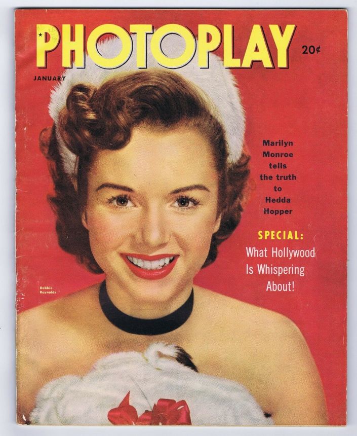 PHOTOPLAY magazine side cover Issue 500 January 1953