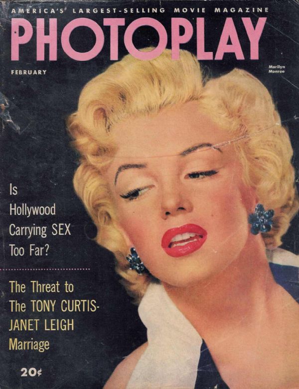 PHOTOPLAY magazine side cover Issue 501 February 1953