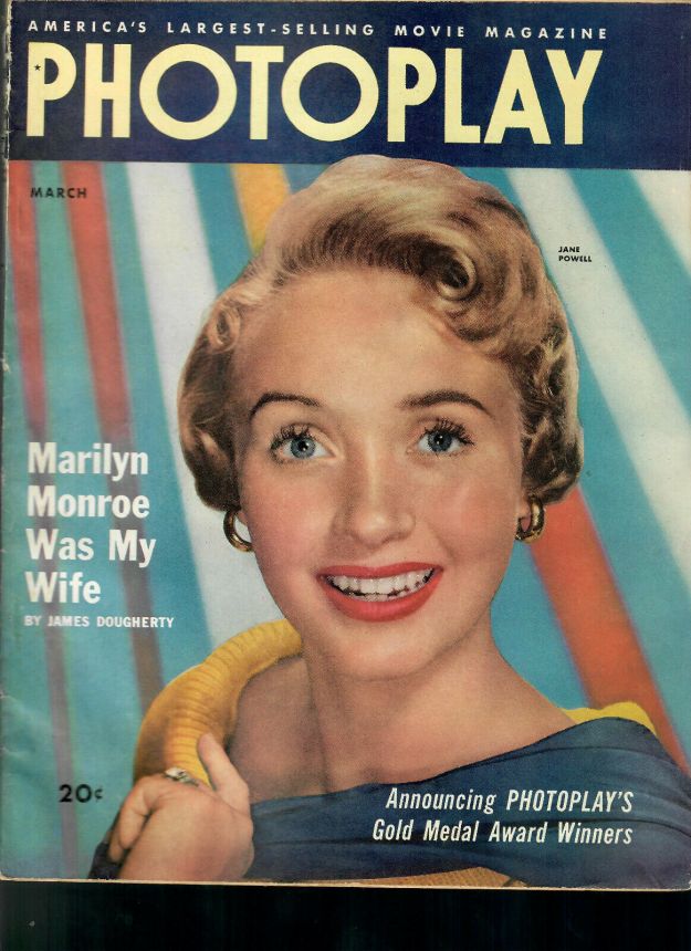 PHOTOPLAY magazine side cover Issue 502 March 1953