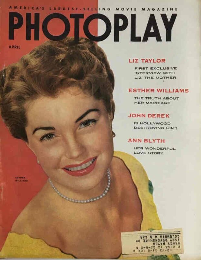 PHOTOPLAY magazine side cover Issue 503 April 1953