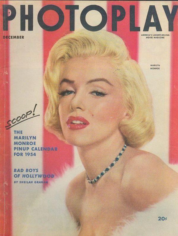 PHOTOPLAY magazine side cover Issue 511 December 1953