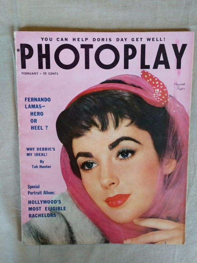 PHOTOPLAY magazine side cover Issue 513 February 1954