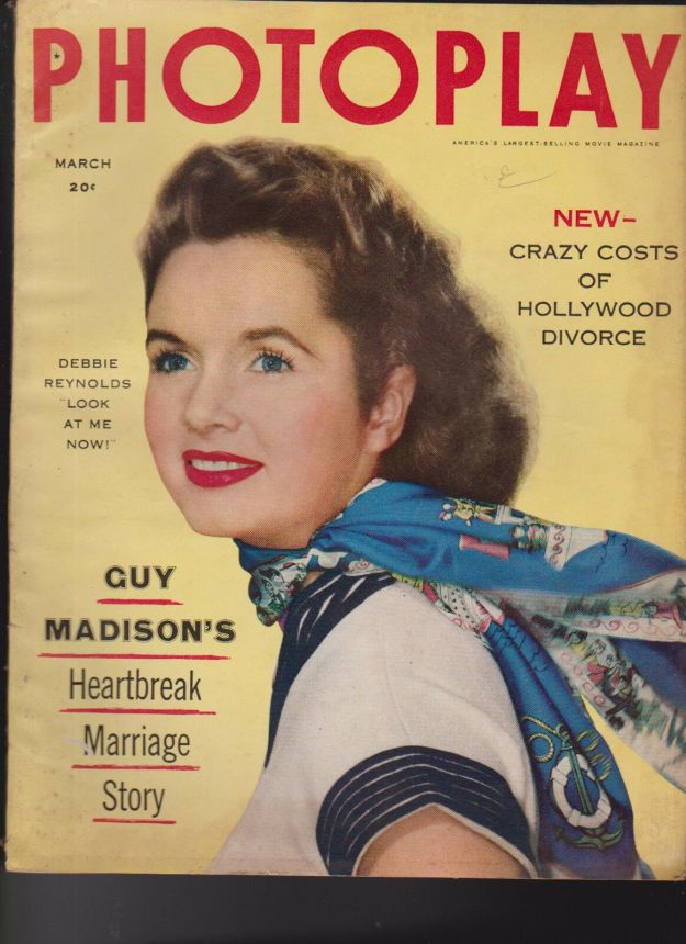 PHOTOPLAY magazine side cover Issue 514 March 1954