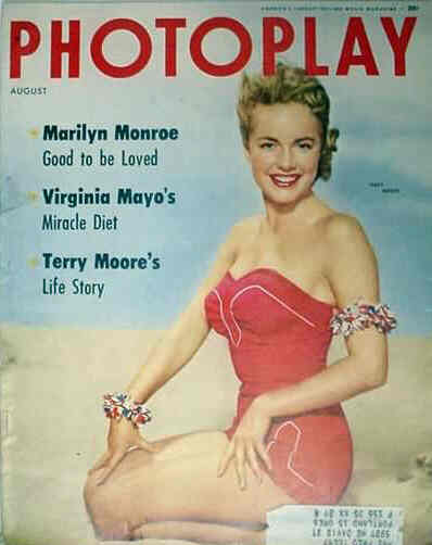 PHOTOPLAY magazine side cover Issue 519 August 1954