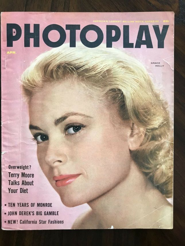 PHOTOPLAY magazine side cover Issue 527 April 1955