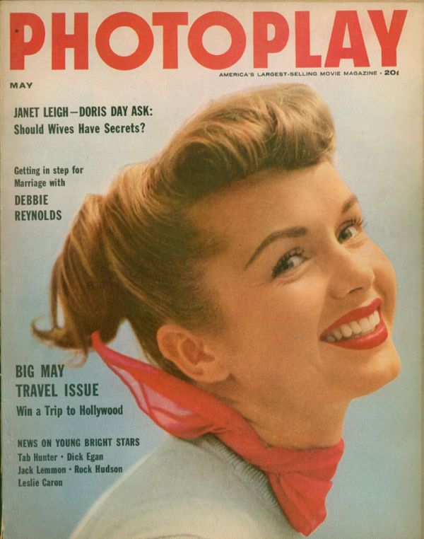 PHOTOPLAY magazine side cover Issue 528 May 1955
