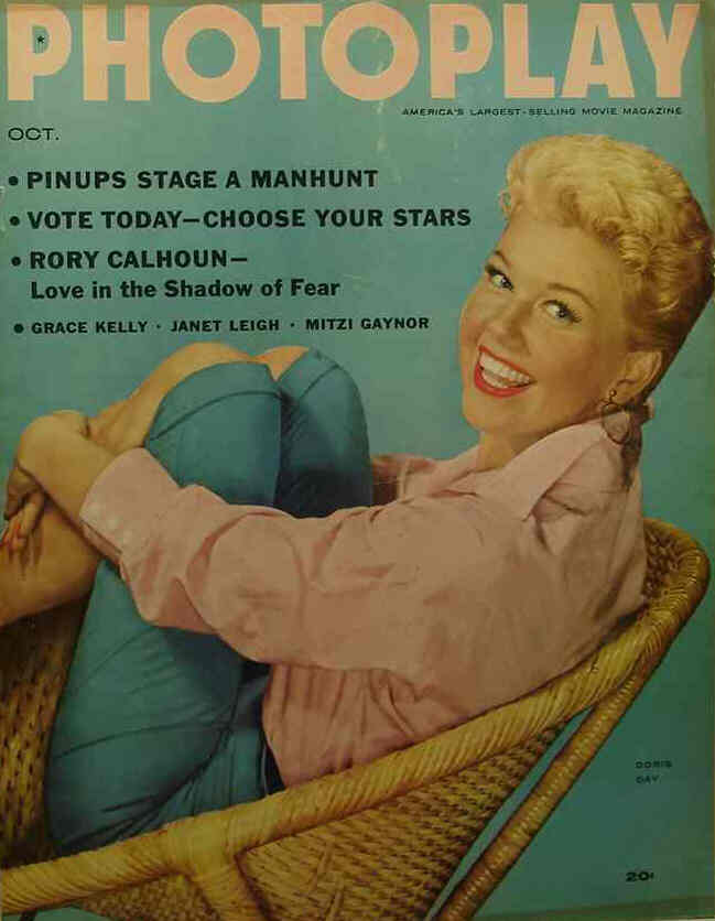 PHOTOPLAY magazine side cover Issue 533 October 1955