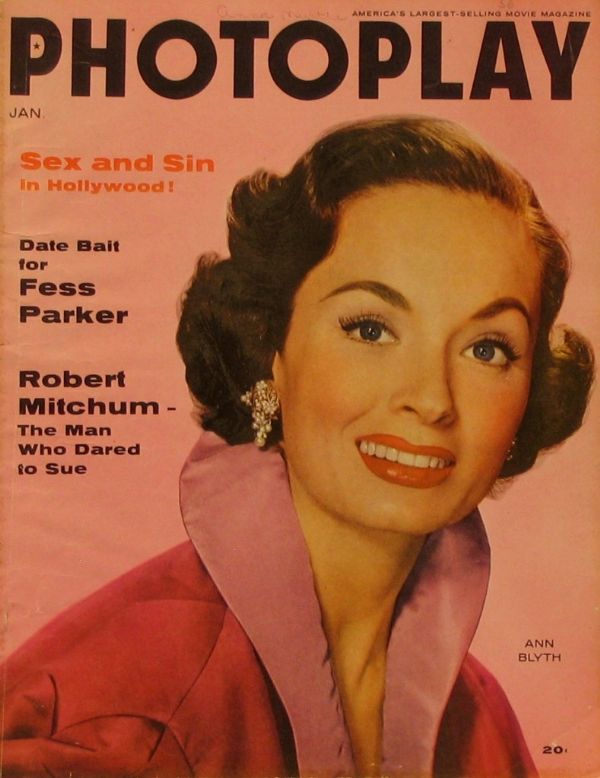PHOTOPLAY magazine side cover Issue 536 January 1956