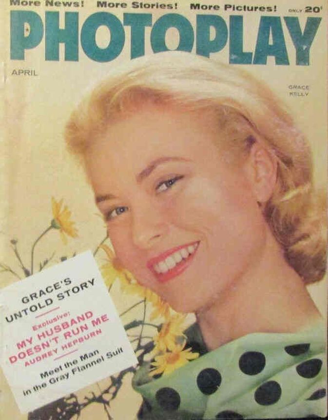 PHOTOPLAY magazine side cover Issue 539 April 1956