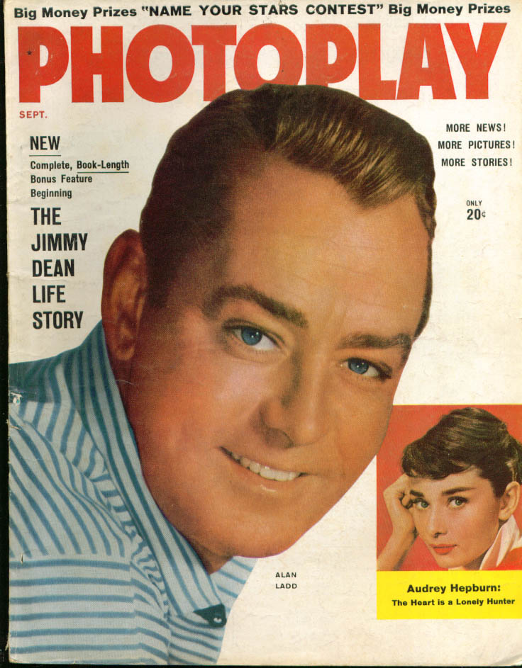 PHOTOPLAY magazine side cover Issue 544 September 1956