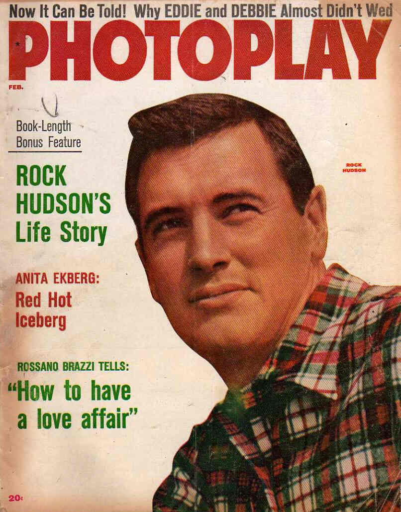 PHOTOPLAY magazine side cover Issue 549 February 1957