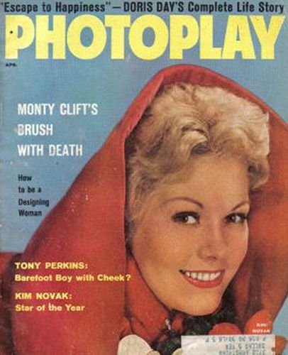PHOTOPLAY magazine side cover Issue 551 April 1957