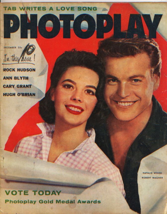 PHOTOPLAY magazine side cover Issue 559 December 1957
