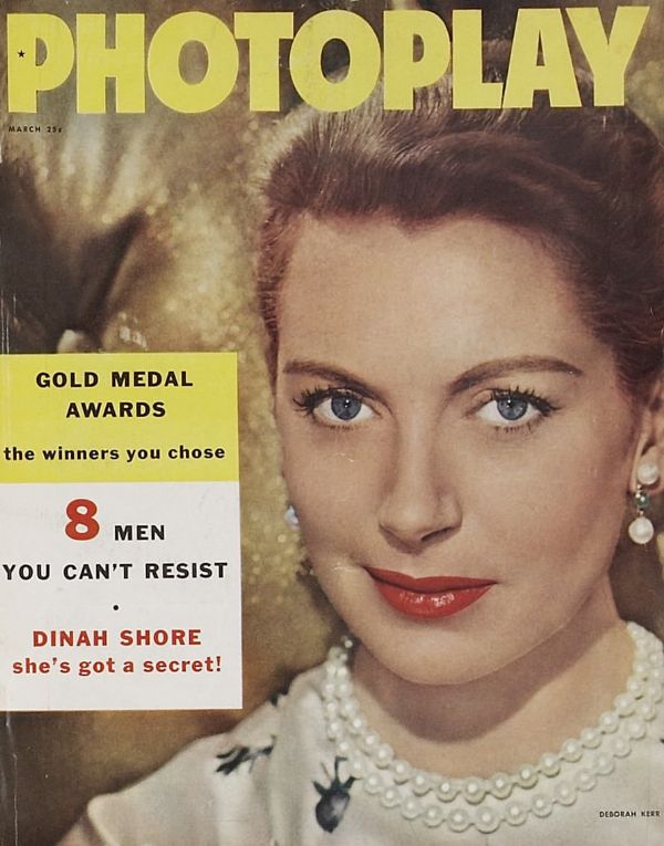 PHOTOPLAY magazine side cover Issue 562 March 1958