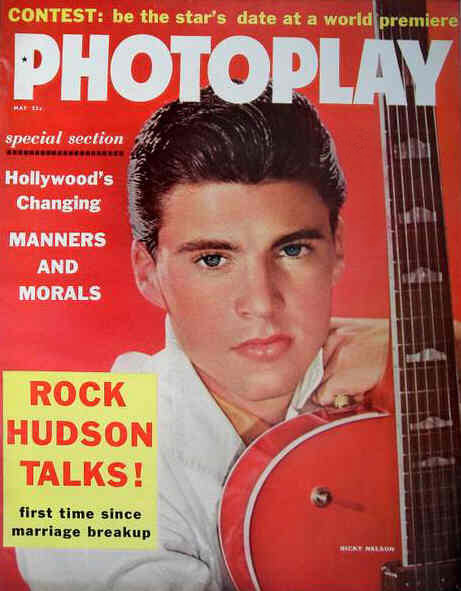 PHOTOPLAY magazine side cover Issue 564 May 1958