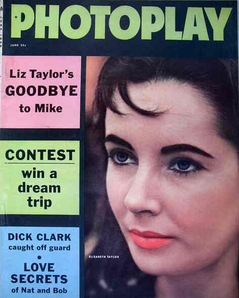 PHOTOPLAY magazine side cover Issue 565 June 1958