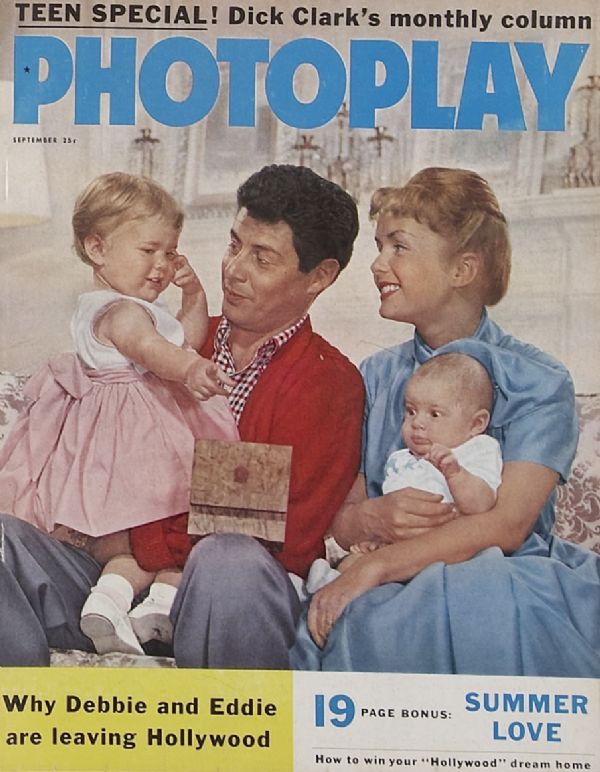 PHOTOPLAY magazine side cover Issue 568 September 1958