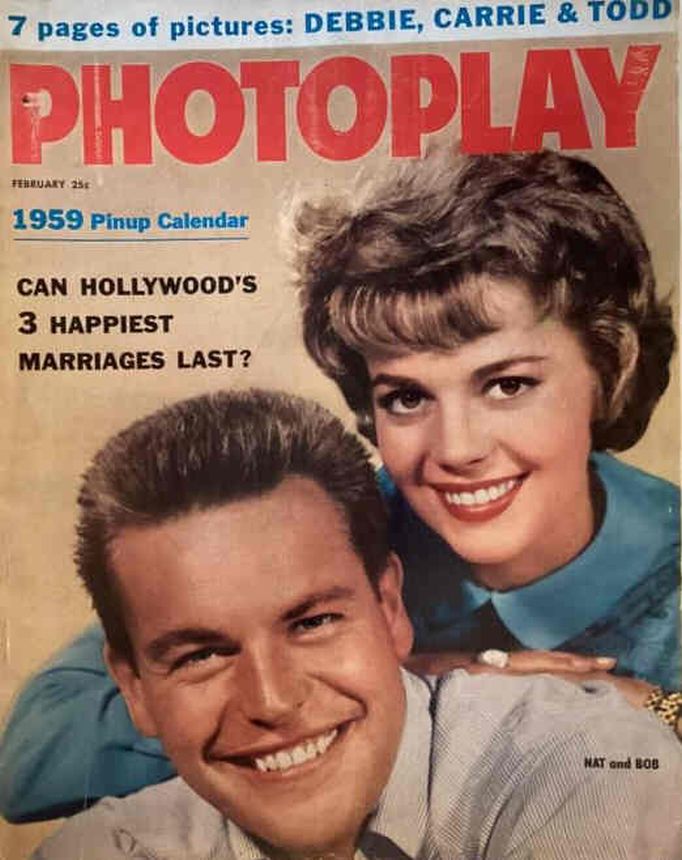 PHOTOPLAY magazine side cover Issue 573 February 1959