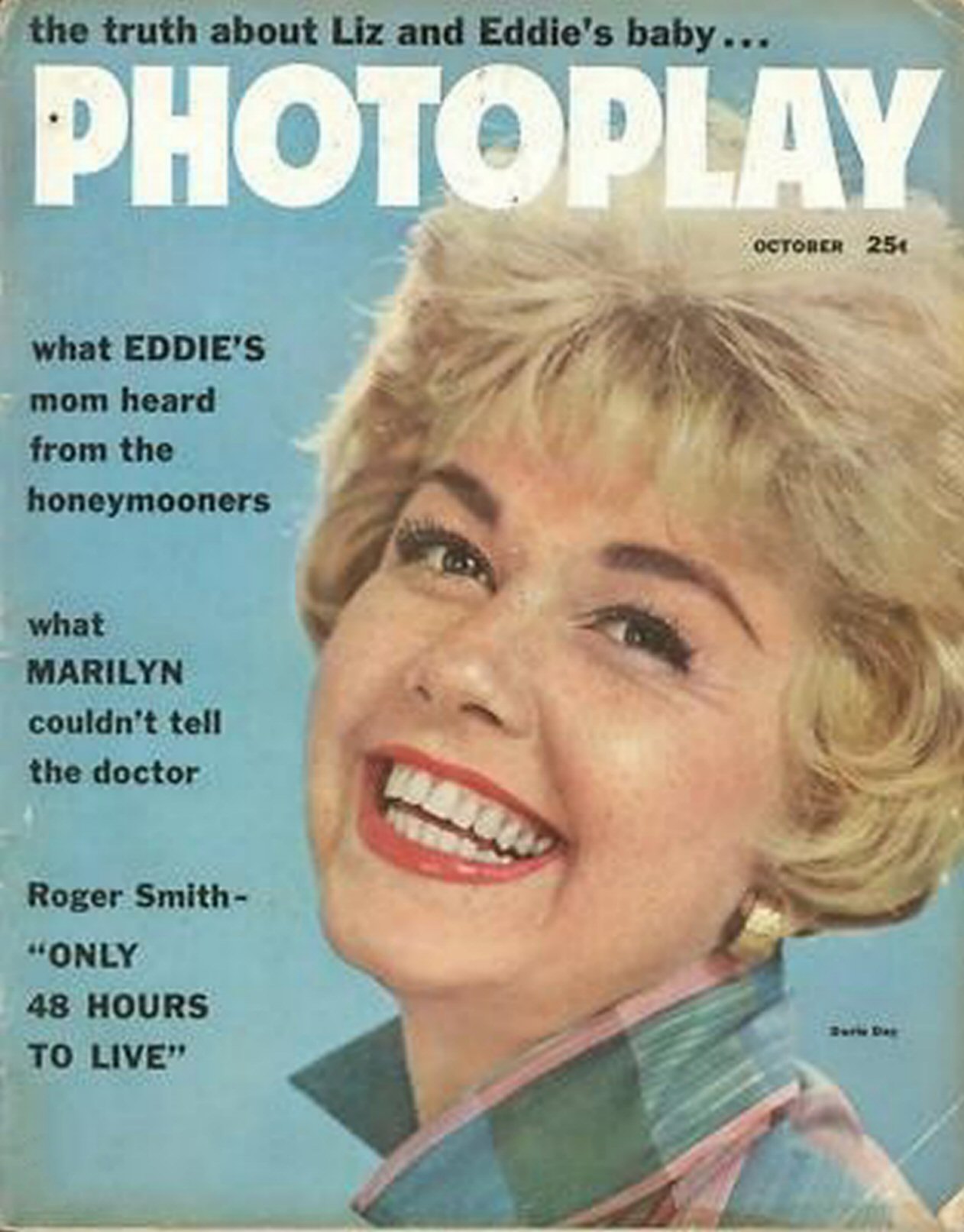 PHOTOPLAY magazine side cover Issue 581  Vol 56 No  4 October 1959