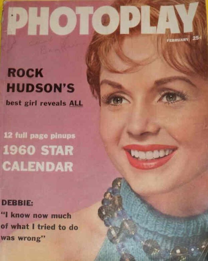 PHOTOPLAY magazine side cover Issue 585 February 1960
