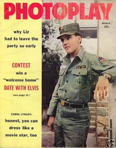 PHOTOPLAY magazine side cover Issue 586 March 1960