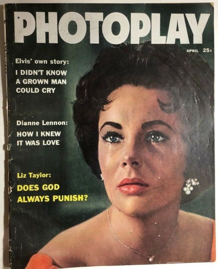 PHOTOPLAY magazine side cover Issue 587 April 1960