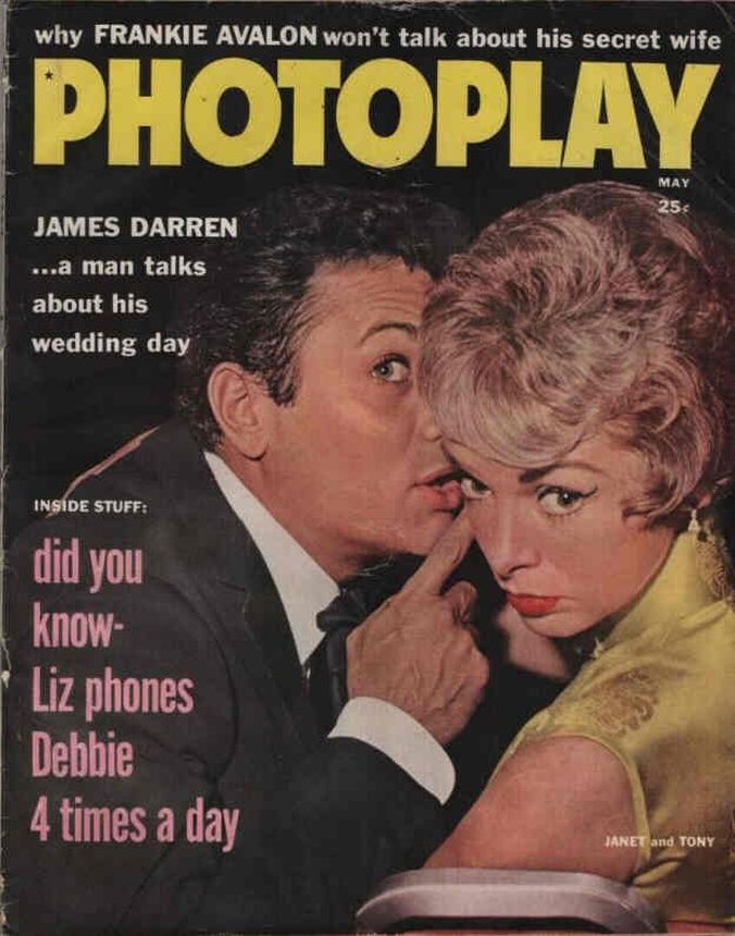 PHOTOPLAY magazine side cover Issue 588 May 1960