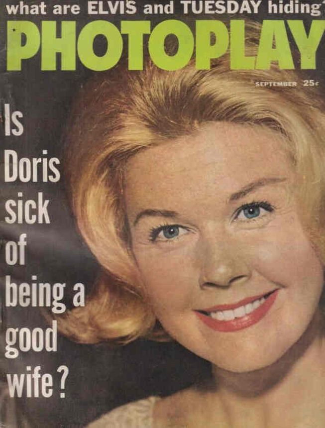 PHOTOPLAY magazine side cover Issue 592 September 1960