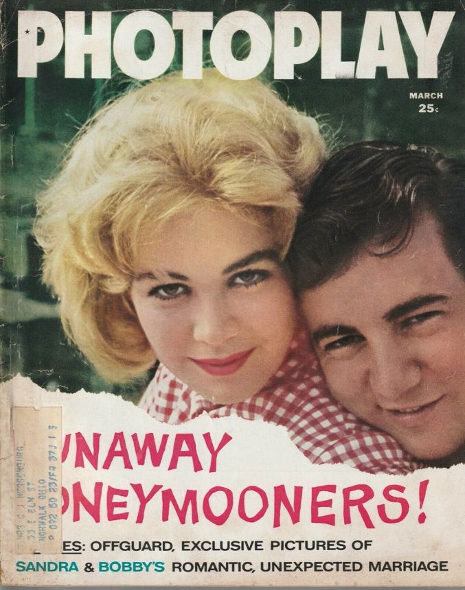 PHOTOPLAY magazine side cover Issue 598 March 1961