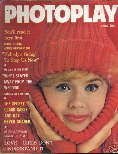 PHOTOPLAY magazine side cover Issue 599 April 1961