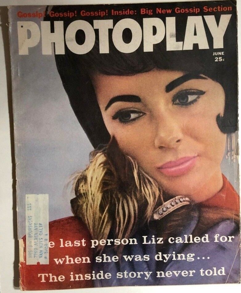 PHOTOPLAY magazine side cover Issue 601 June 1961