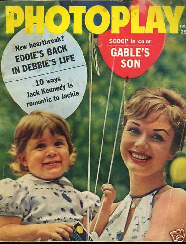 PHOTOPLAY magazine side cover Issue 602 July 1961