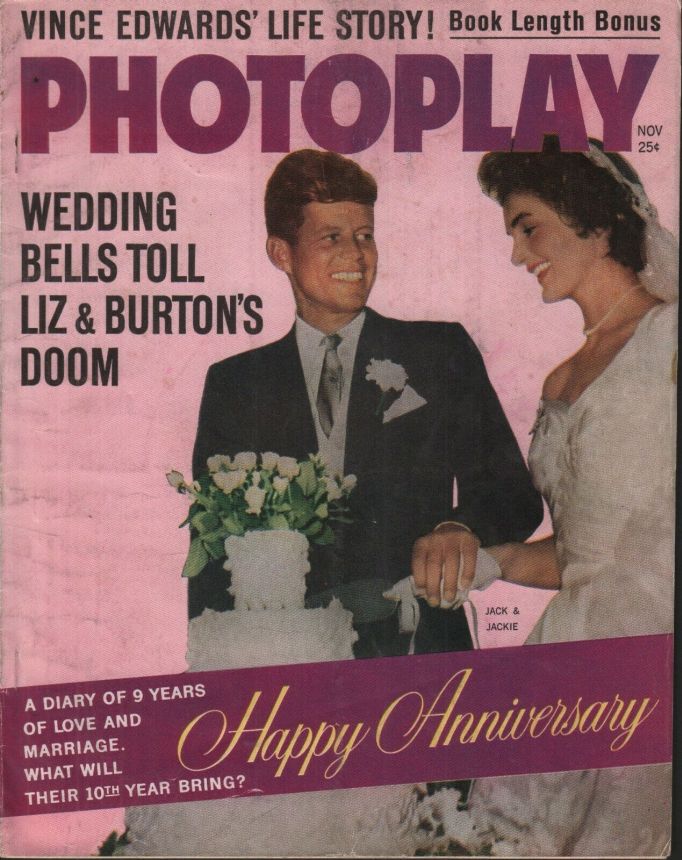 PHOTOPLAY magazine side cover Issue 618 November 1962