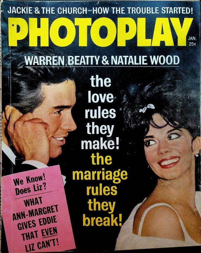PHOTOPLAY magazine side cover Issue 620 January 1963