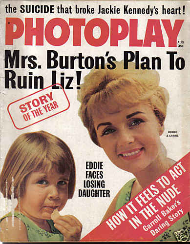 PHOTOPLAY magazine side cover Issue 627 August 1963