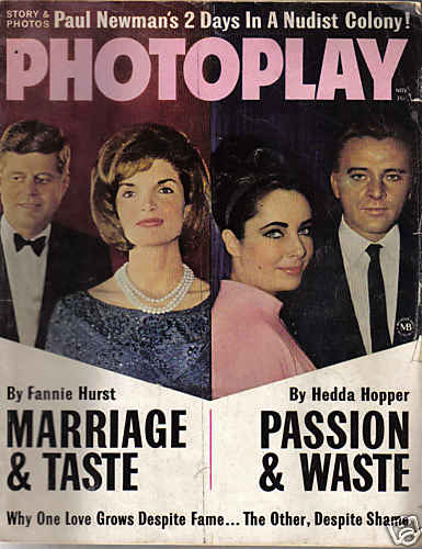 PHOTOPLAY magazine side cover Issue 630 November 1963
