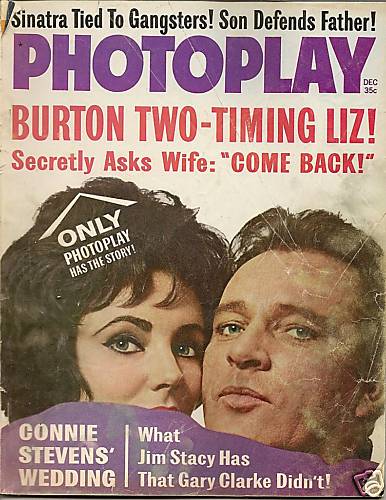 PHOTOPLAY magazine side cover Issue 631 December 1963