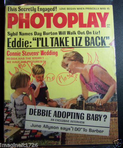 PHOTOPLAY magazine side cover Issue 632 January 1964