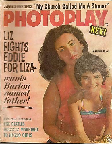 PHOTOPLAY magazine side cover Issue 639 August 1964
