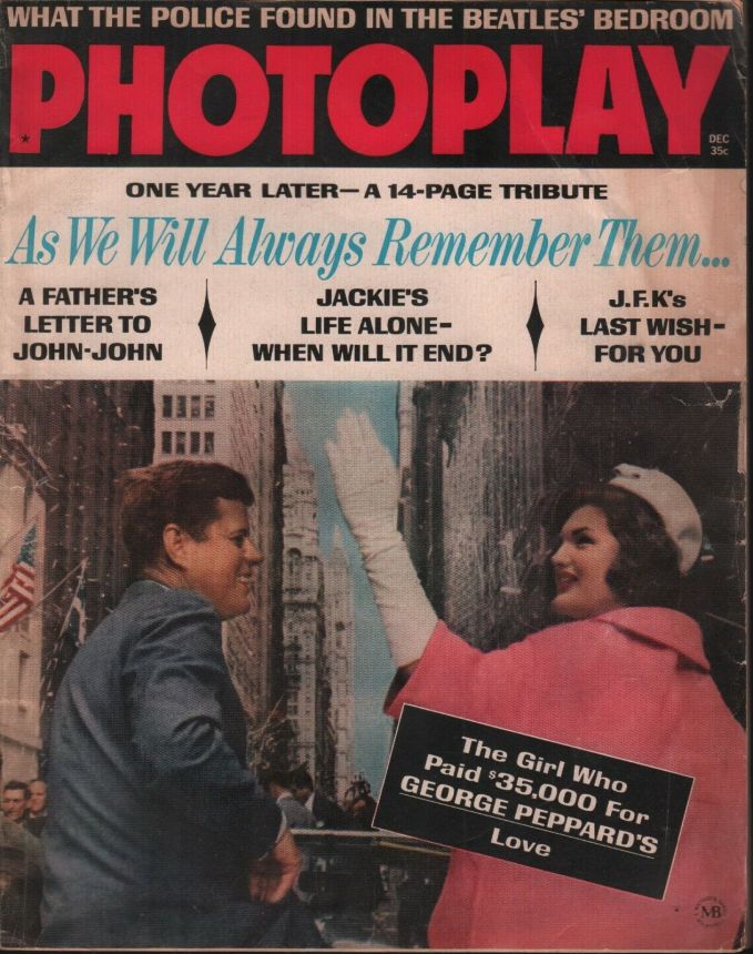 PHOTOPLAY magazine side cover Issue 643 December 1964