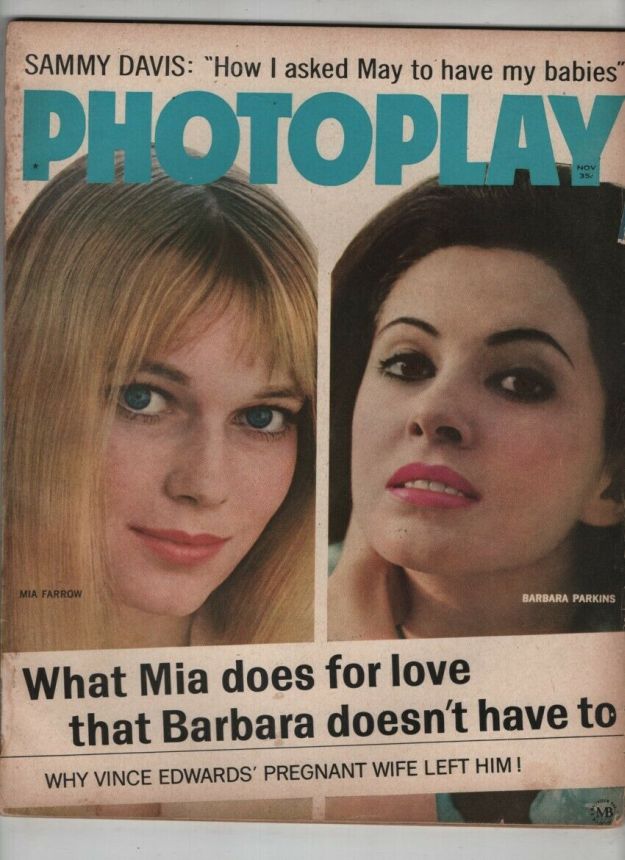 PHOTOPLAY magazine side cover Issue 654 November 1965
