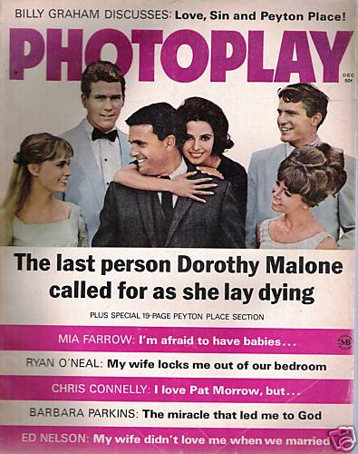 PHOTOPLAY magazine side cover Issue 655 December 1965
