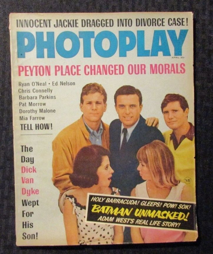 PHOTOPLAY magazine side cover Issue 659 April 1966
