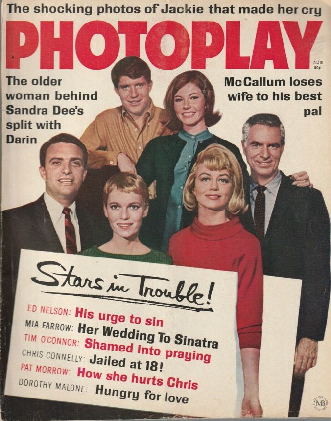 PHOTOPLAY magazine side cover Issue 663 August 1966