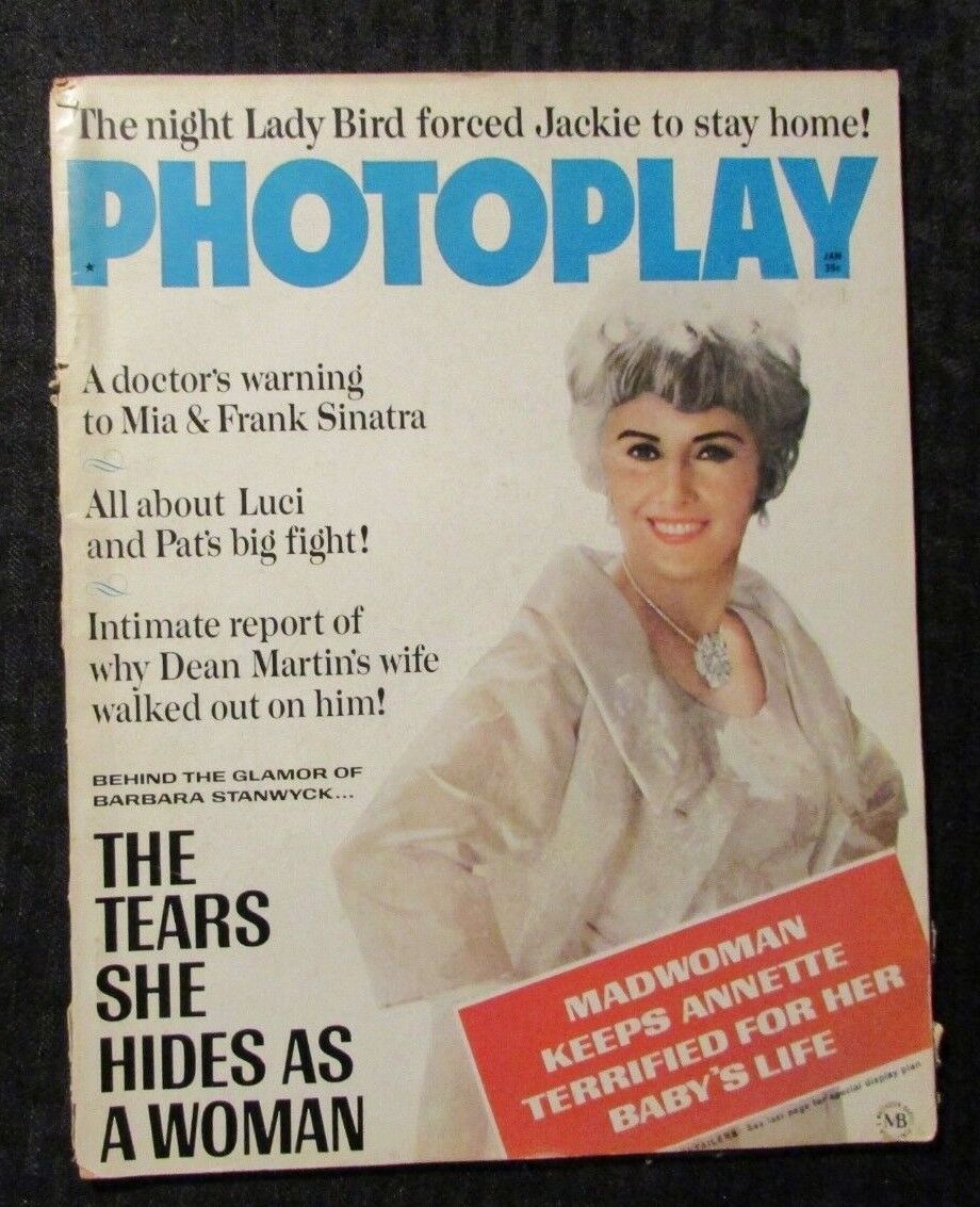 PHOTOPLAY magazine side cover Issue 668 January 1967